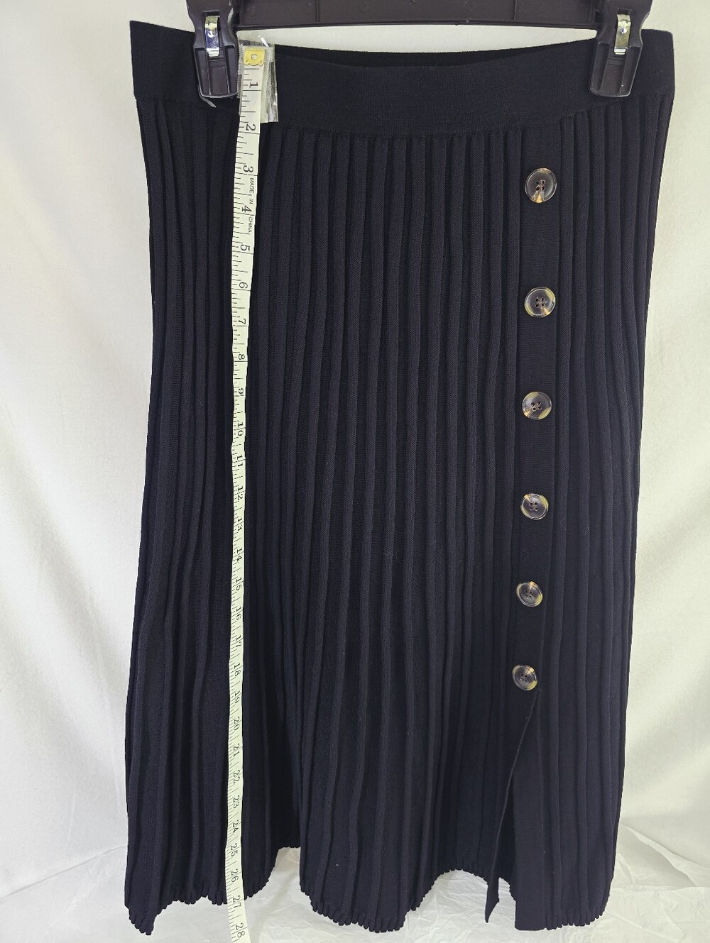 NWOT Nina Leonard Sz MP Ribbed Sweater Knit Top & Pleated Elastic Skirt 2pc Set - Picture 10 of 15